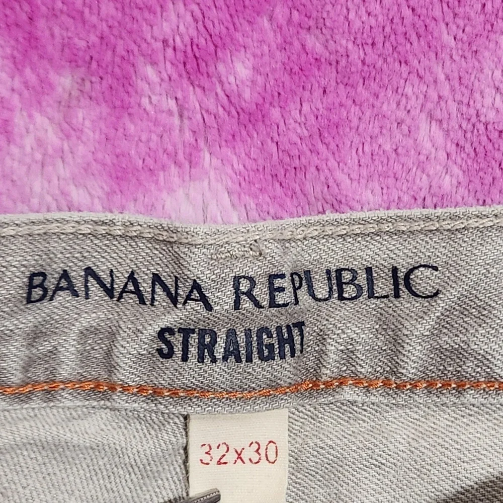 Banana Republic Jeans Men's 32x30‎ Mid Rise Straight Leg Beige Denim 100% Cotton